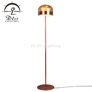 Lampadaire debout grand d'appartement d'hôtel avec la finition de galvanoplastie de couleur de cuivre 9705