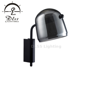 Fabricant professionnel Applique murale LED en verre fumé moderne