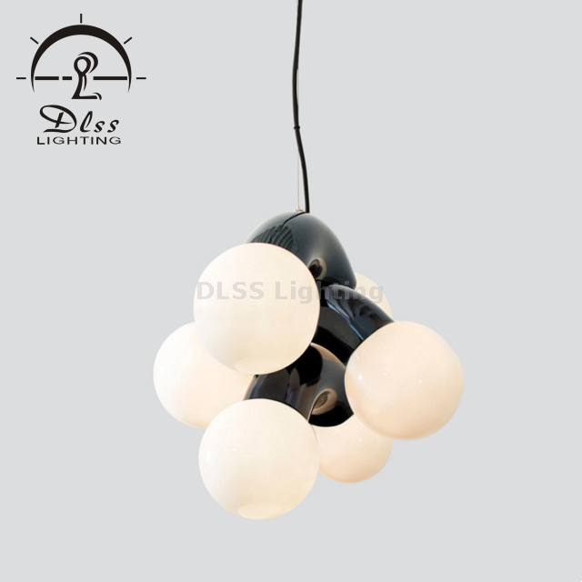 Déco Lampe Moderne Illuminacion Design Lampe Argent/Noir Lampes Suspendues