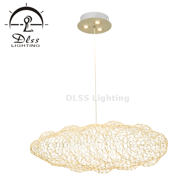 Maille Nuage Pendentif Éclairage Art Déco LED Blanc Plafonnier Suspendu Au-Dessus De Table Creative LED Suspension Lampe