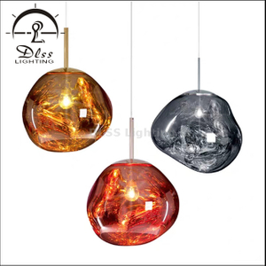 Lampe à Suspension Fantaisie Acrylique Or, Cuivre, Argent Designer 9305P