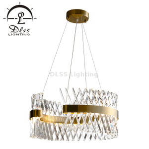 Lustre de luxe en cristal doré Bar X 9967