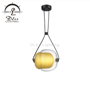 Luminaire suspendu en verre Éclairage suspendu de ferme vintage avec abat-jour en verre transparent Épaisseur industrielle Suspension réglable